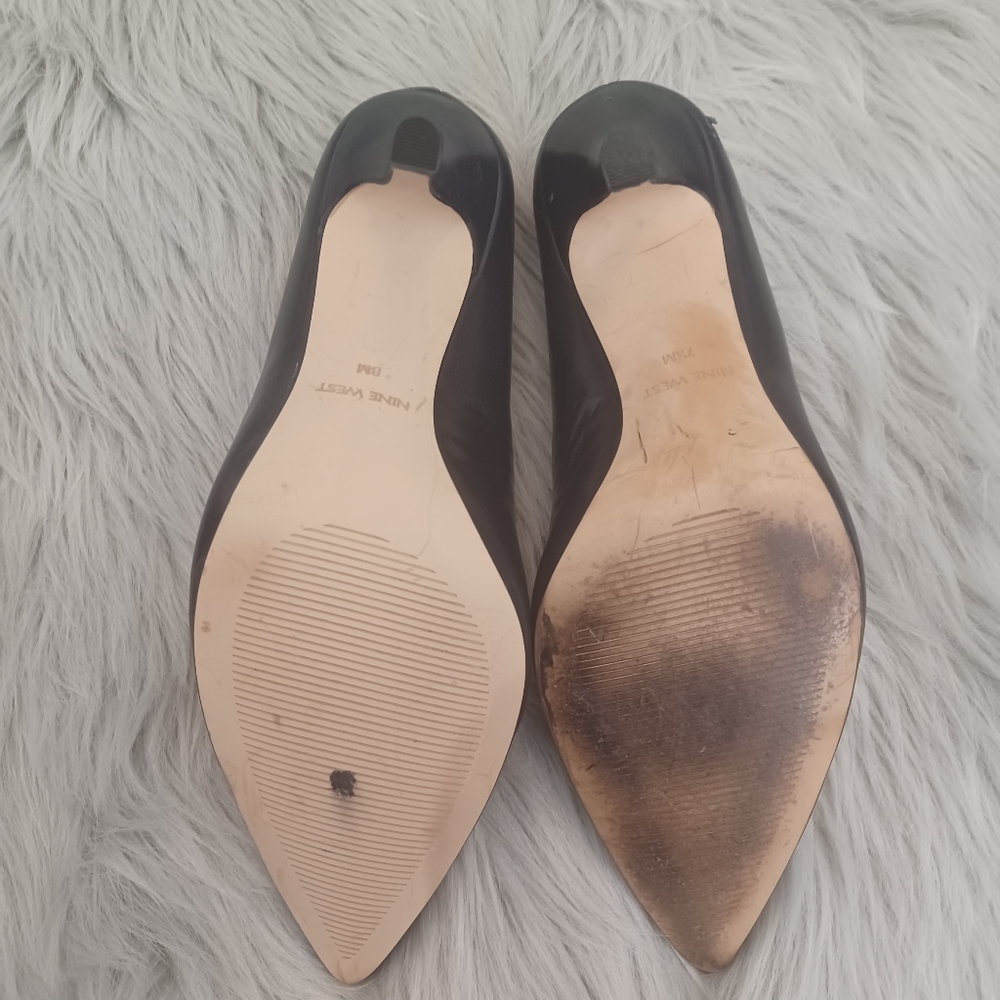 Nine West Blue High Heel Shoes Size 7.5 - Picture 8 of 9